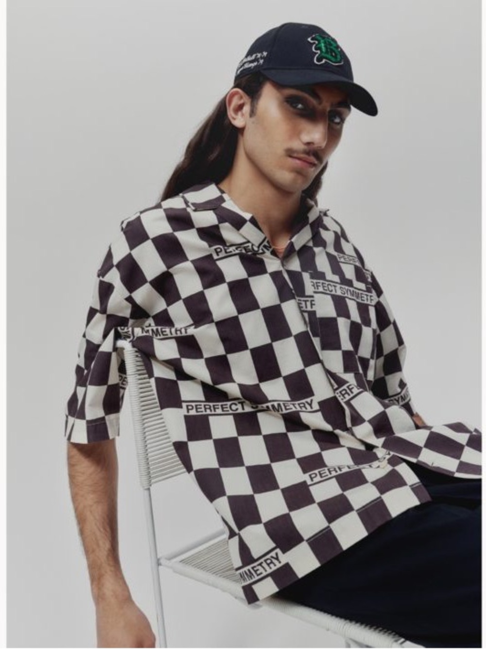 Black & White Checker Short-Sleeve Shirt - Perfect Symmetry